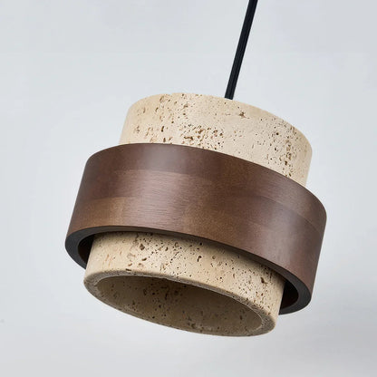 Walnut Stone Hanglamp – Natuurlijke Elegantiek met Moderne Uitstraling