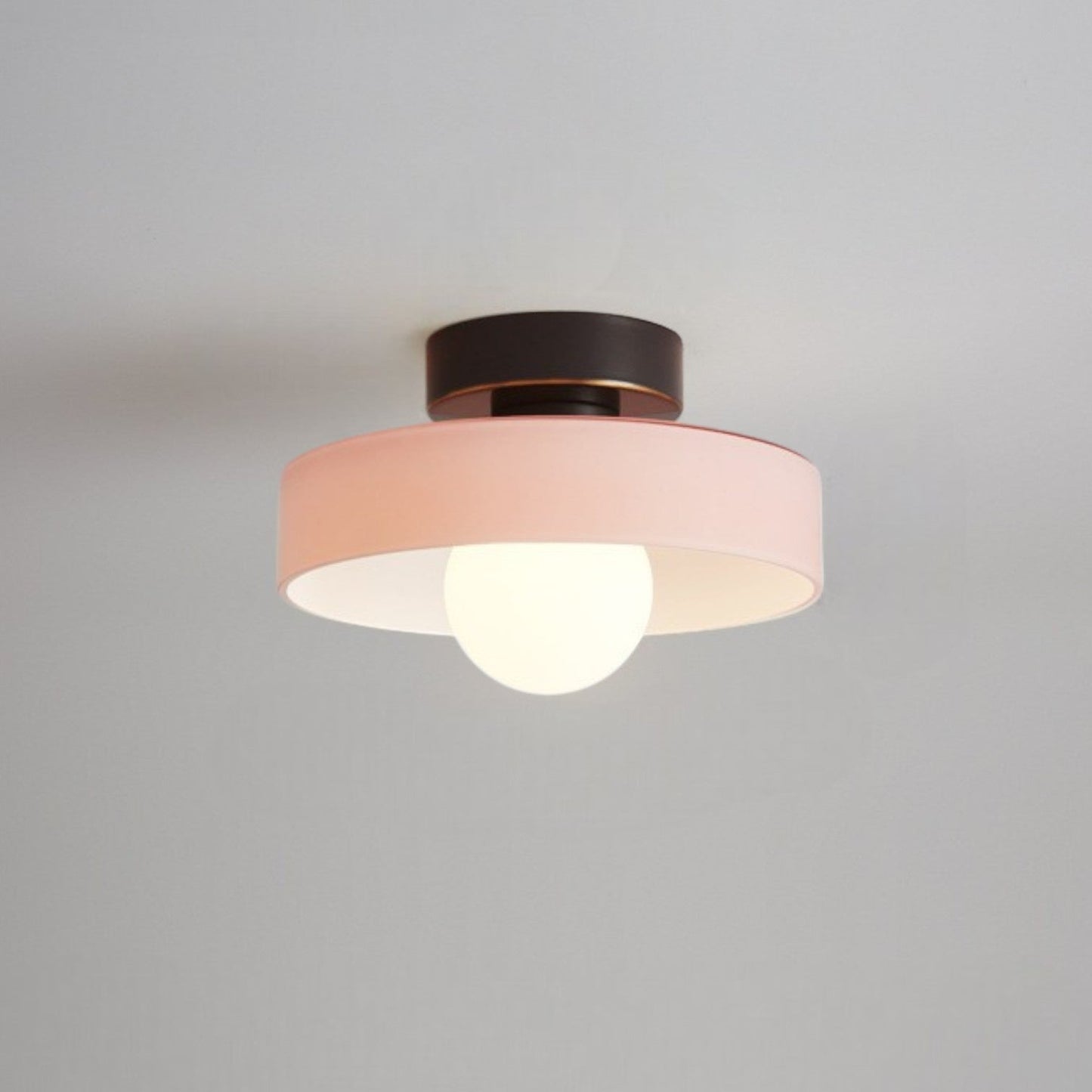 Franse Bauhaus Plafondlamp - Modern Design Messing Glas