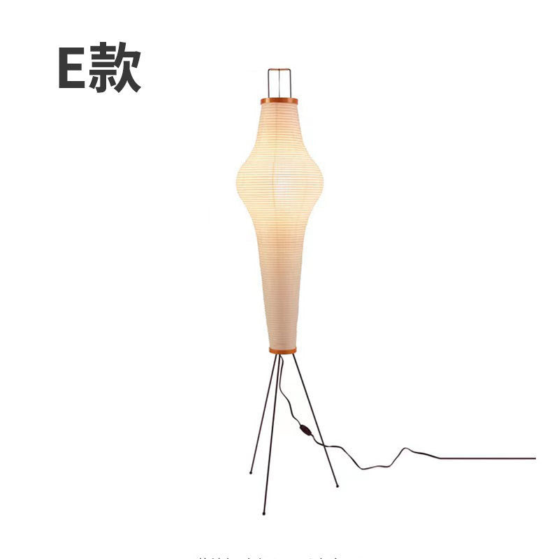 WabiSabiGlow | Elegant Retro Rice Paper Bedside Lamp 3