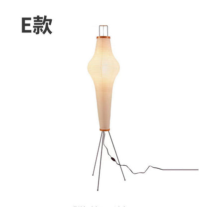 WabiSabiGlow | Elegant Retro Rice Paper Bedside Lamp 3