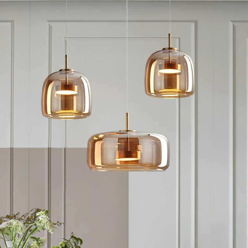Luminara | Elegant Minimalist Glass Hanglamp voor Woonkamer en Eetkamer 1