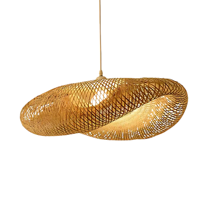 Bamboo Weave Hanglamp – Handgeweven Natuurlijke Sfeer in Japandi Stijl