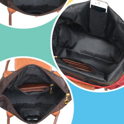 Dames Schoudertas – Opvouwbare & Ruime Shopper van Lichtgewicht Materiaal | Stijlvol, Duurzaam & Comfortabel voor Dagelijks Gebruik of Reizen