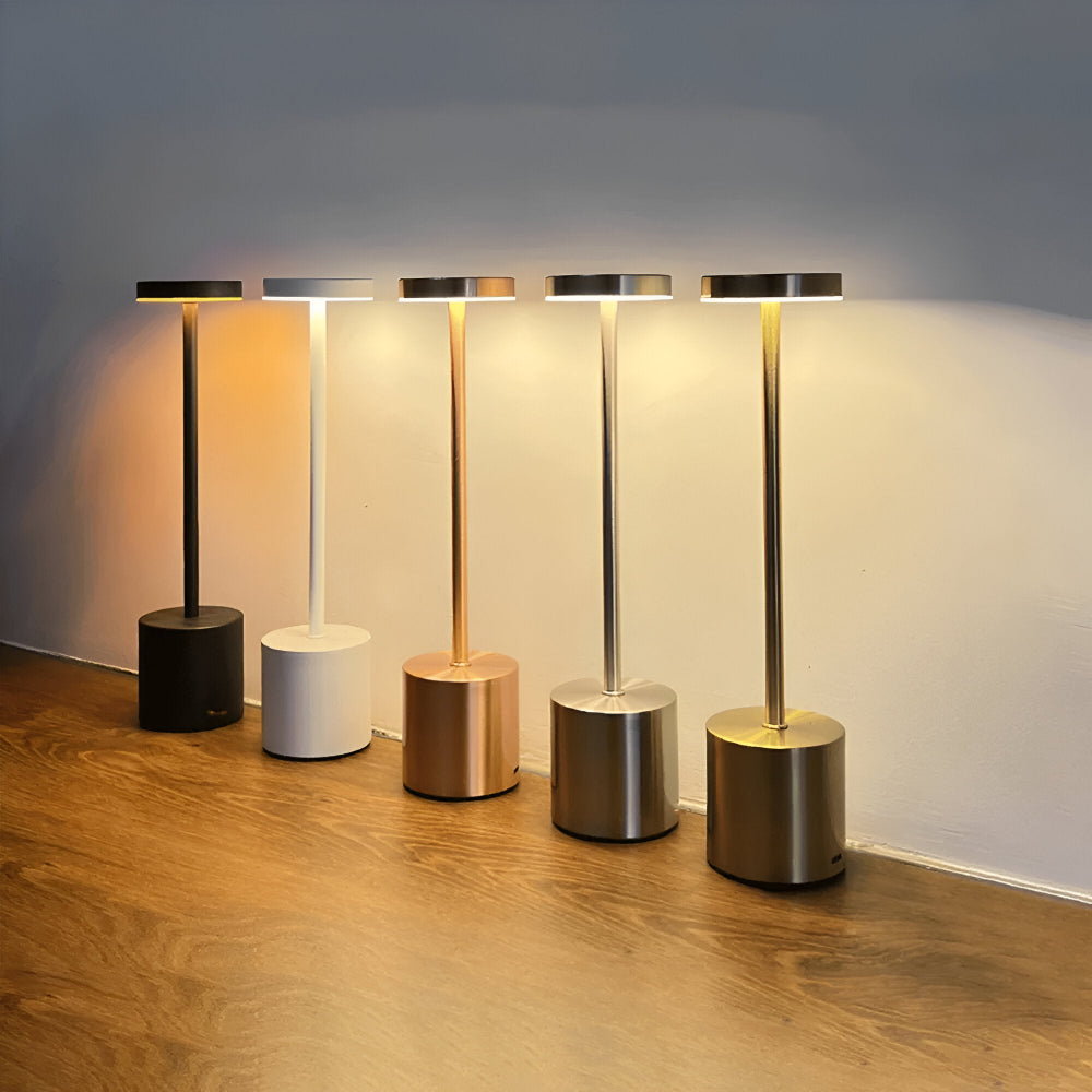 RetroGlow – Retro LED Tafellamp met Dimbare USB-oplaadbare Verlichting