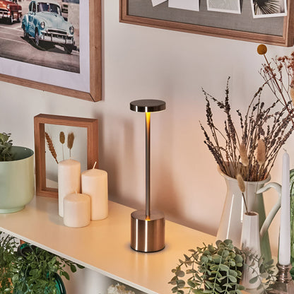 RetroGlow – Retro LED Tafellamp met Dimbare USB-oplaadbare Verlichting