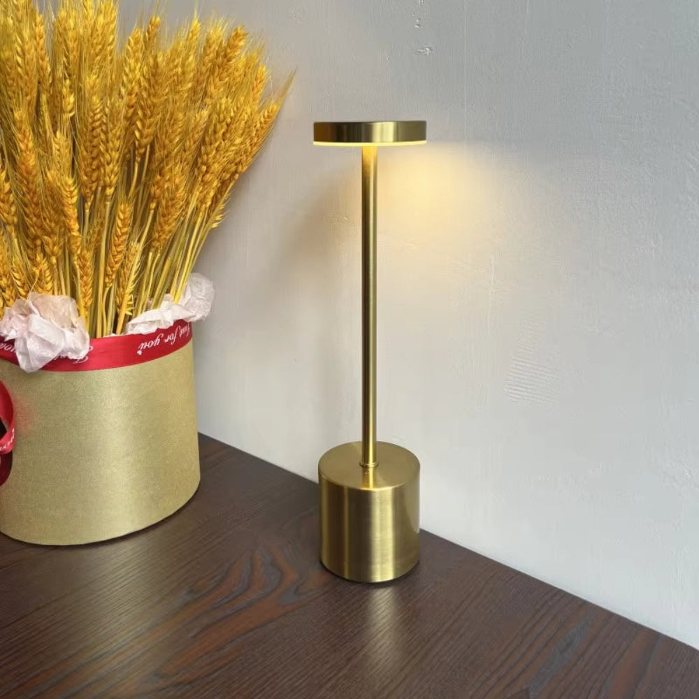 RetroGlow – Retro LED Tafellamp met Dimbare USB-oplaadbare Verlichting
