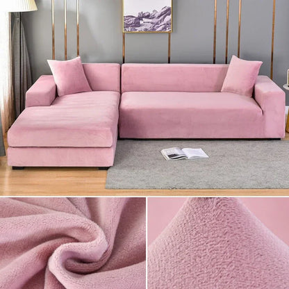 Velura – Stretch fluwelen bankhoes voor sofa’s en hoekbanken | Luxe bescherming tegen vlekken & slijtage
