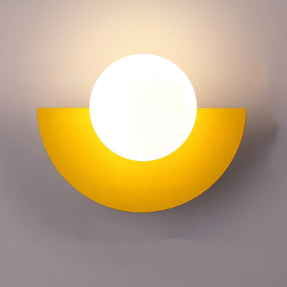 Halfronde Scandinavische Wandlamp – Everest | Minimalistisch Design in Metaal & Acryl met LED Lichtbron | Ideaal voor Hal, Slaapkamer of Woonruimte