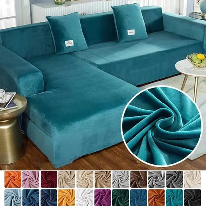 Velura – Stretch fluwelen bankhoes voor sofa’s en hoekbanken | Luxe bescherming tegen vlekken & slijtage