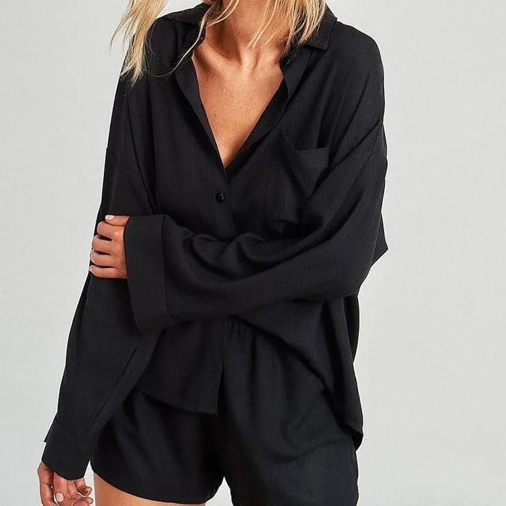 Emma | Comfortabele Zachte Damesblouse en Broekje 2