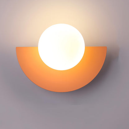 Halfronde Scandinavische Wandlamp – Everest | Minimalistisch Design in Metaal & Acryl met LED Lichtbron | Ideaal voor Hal, Slaapkamer of Woonruimte