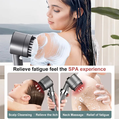 Douchkop met filter – Massagefunctie, krachtig waterstraal, ABS kunststof, 24 cm