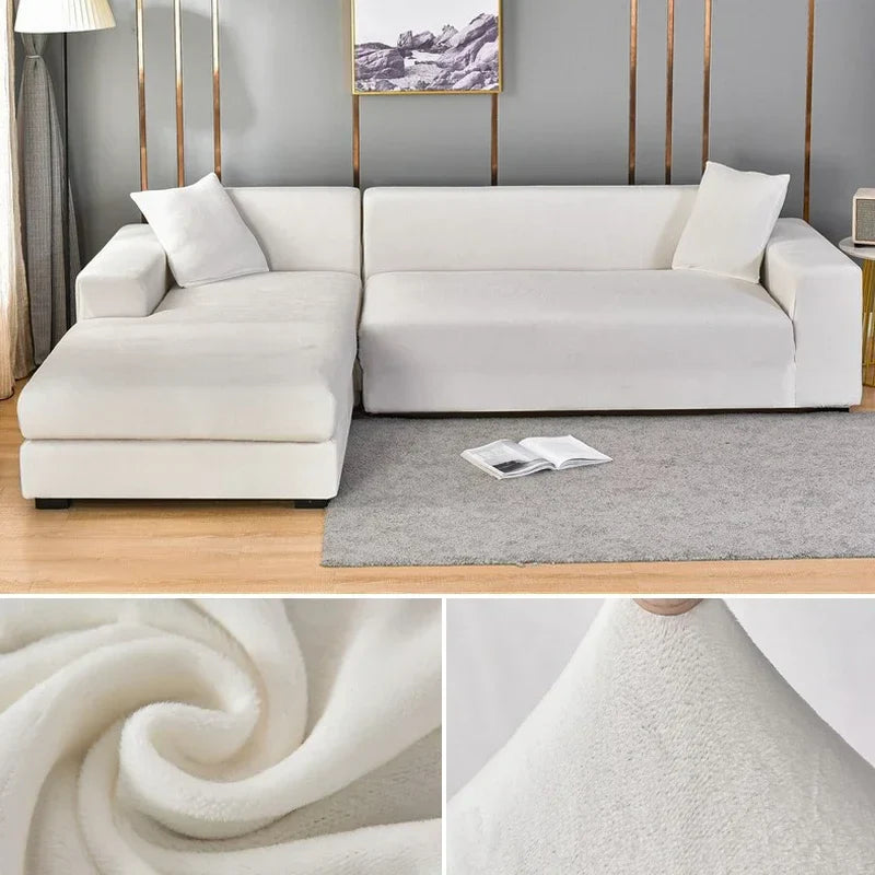Velura – Stretch fluwelen bankhoes voor sofa’s en hoekbanken | Luxe bescherming tegen vlekken & slijtage