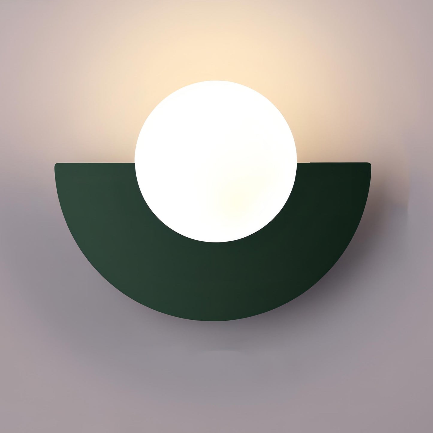 Halfronde Scandinavische Wandlamp – Everest | Minimalistisch Design in Metaal & Acryl met LED Lichtbron | Ideaal voor Hal, Slaapkamer of Woonruimte