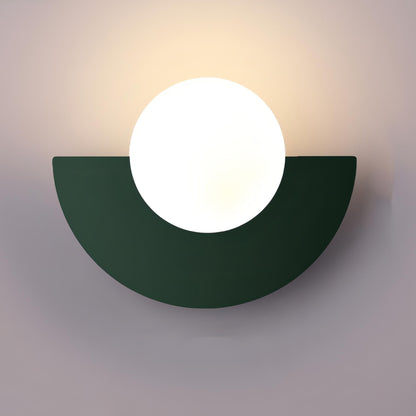 Halfronde Scandinavische Wandlamp – Everest | Minimalistisch Design in Metaal & Acryl met LED Lichtbron | Ideaal voor Hal, Slaapkamer of Woonruimte