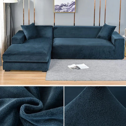 Velura – Stretch fluwelen bankhoes voor sofa’s en hoekbanken | Luxe bescherming tegen vlekken & slijtage