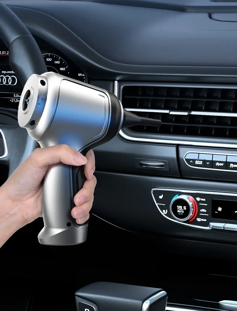 Krachtige Draadloze Handstofzuiger voor Auto en Huis - Compact en Oplaadbaar