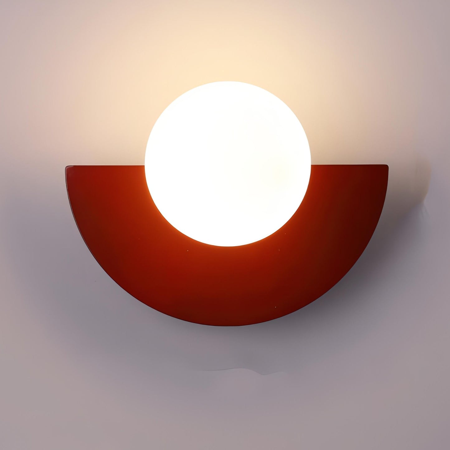 Halfronde Scandinavische Wandlamp – Everest | Minimalistisch Design in Metaal & Acryl met LED Lichtbron | Ideaal voor Hal, Slaapkamer of Woonruimte