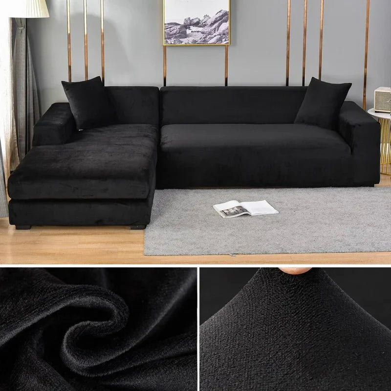 Velura – Stretch fluwelen bankhoes voor sofa’s en hoekbanken | Luxe bescherming tegen vlekken & slijtage