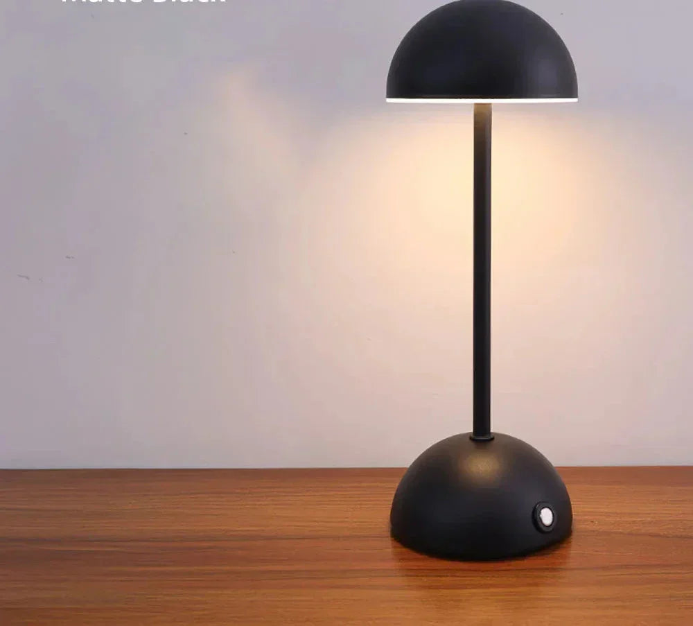 Moderne LED Tafellamp in Retro Paddenstoelvorm – Warm Licht voor Slaapkamer of Woonkamer