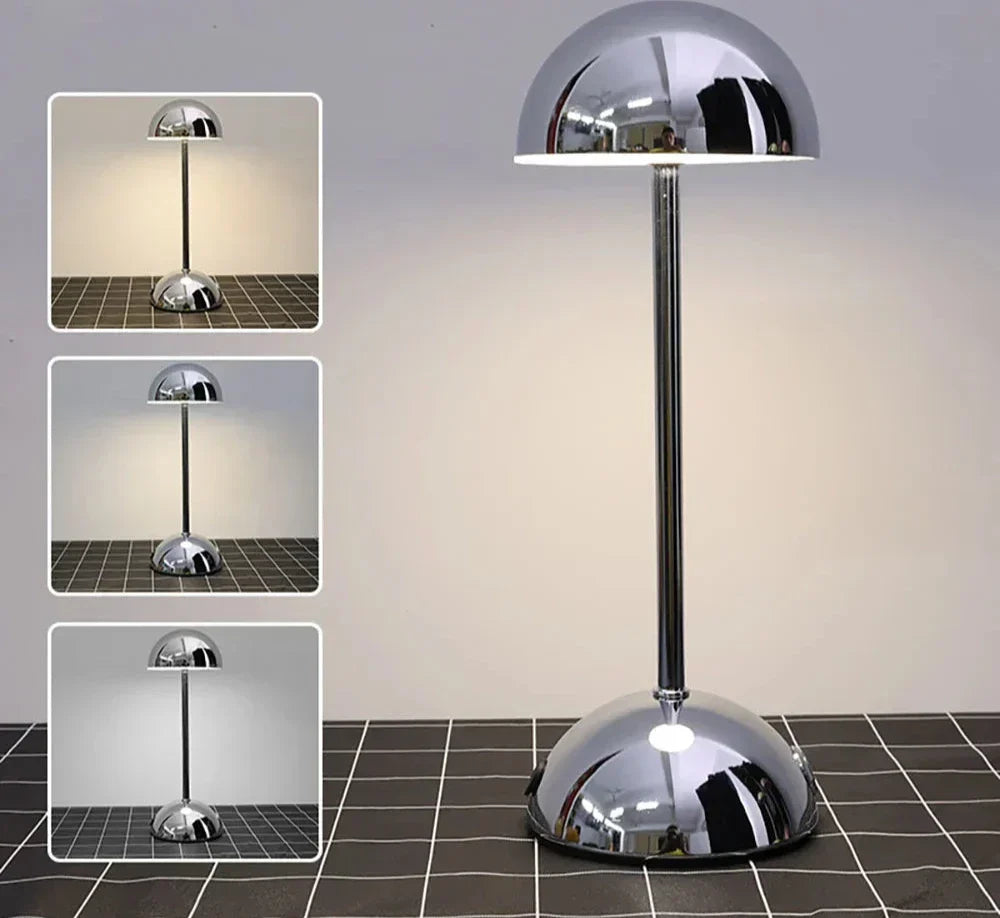 Moderne LED Tafellamp in Retro Paddenstoelvorm – Warm Licht voor Slaapkamer of Woonkamer