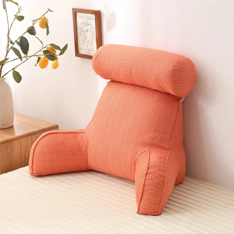 LuxeNest | Ergonomic Comfortable Reading Cushion with Side Pocket 13