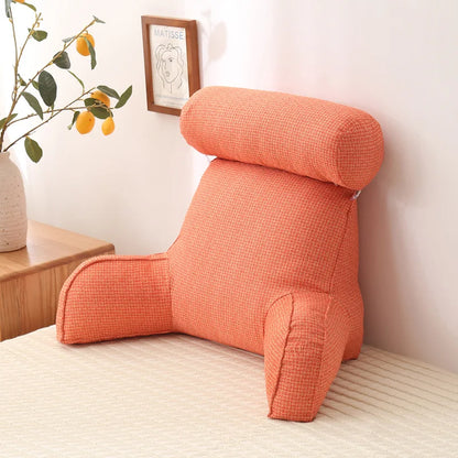 LuxeNest | Ergonomic Comfortable Reading Cushion with Side Pocket 13