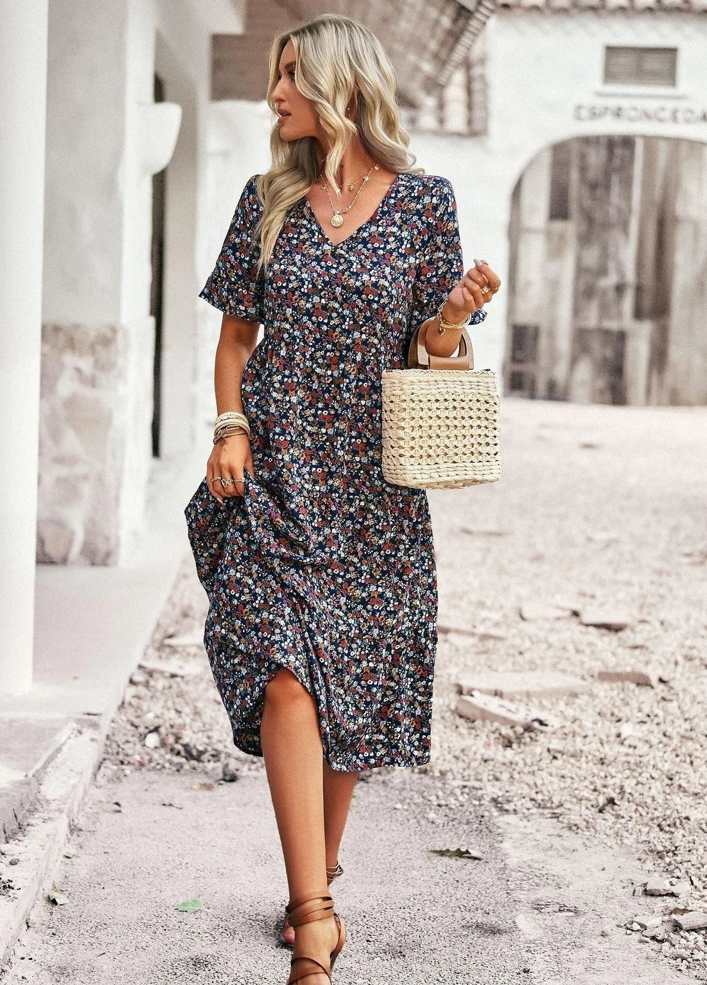 Emma | Elegante Korte Mouwen Zomerjurk 3