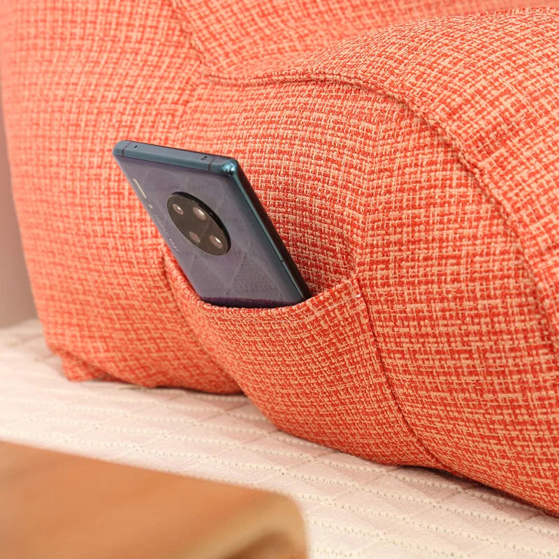 LuxeNest | Ergonomic Comfortable Reading Cushion with Side Pocket 15