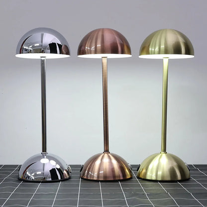 Moderne LED Tafellamp in Retro Paddenstoelvorm – Warm Licht voor Slaapkamer of Woonkamer