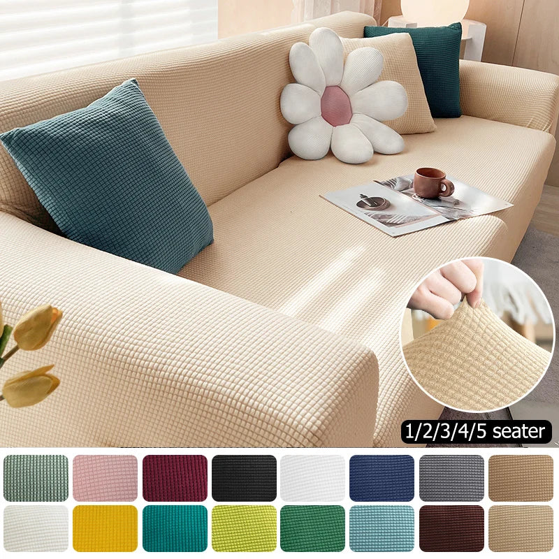 Sofa hoes – Elastische hoes van polyester & spandex, anti-slip, waterafstotend