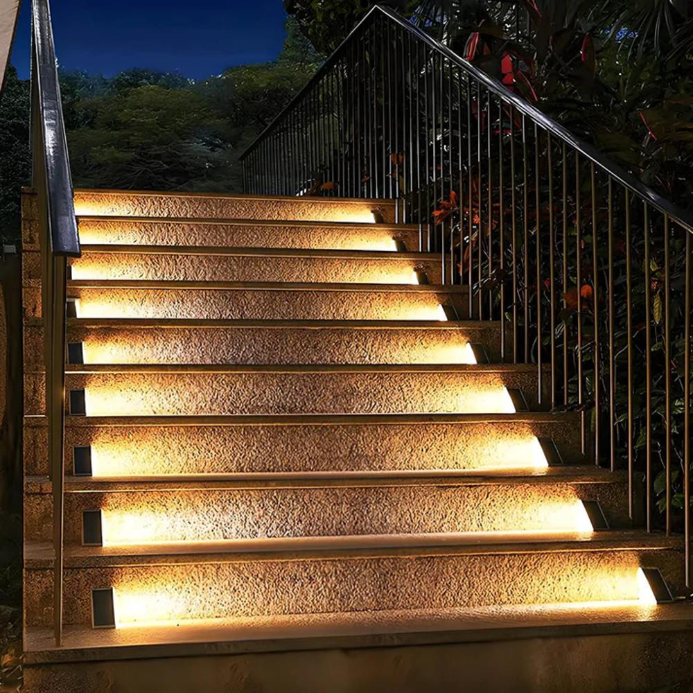 Luxe Solar LED Trapverlichting - Veilige & Stijlvolle Buitenverlichting RVS