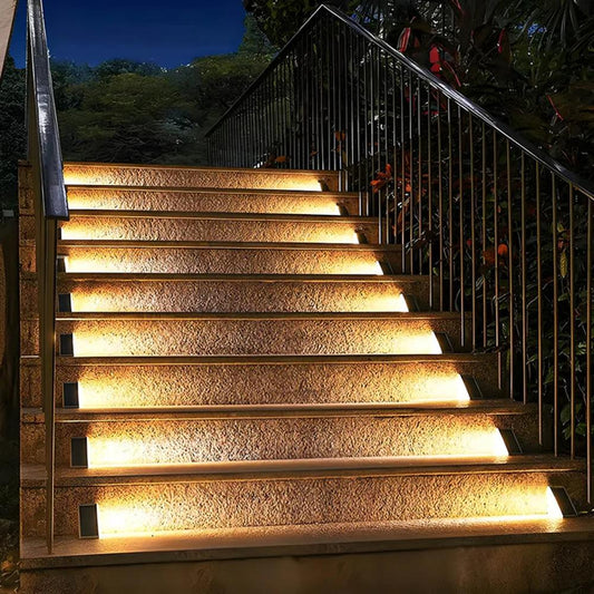 Luxe Solar LED Trapverlichting - Veilige & Stijlvolle Buitenverlichting RVS