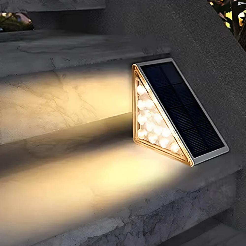 Luxe Solar LED Trapverlichting - Veilige & Stijlvolle Buitenverlichting RVS