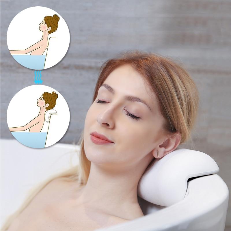AquaCushion | Luxe Waterdichte Badkussen met Ondersteunende Hoofdsteun 3