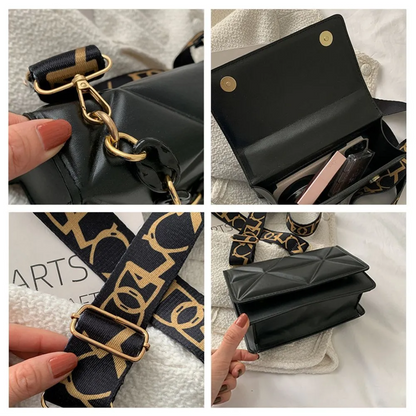 Dames handtas – gewatteerd, met kettingriem, crossbody, stijlvol