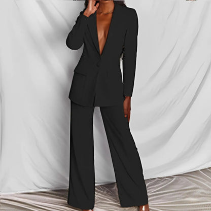 Olivia | Stijlvolle Casual Blazer En Broek Set Voor Dames 1