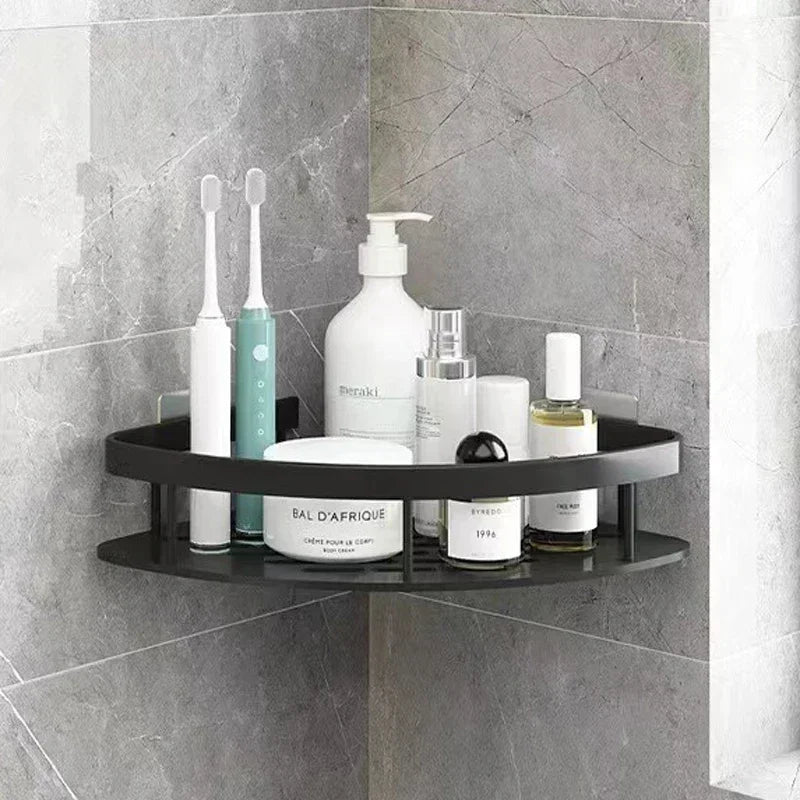 AlumiFix Douche Hoekrek – Aluminium Wandplank zonder Boren