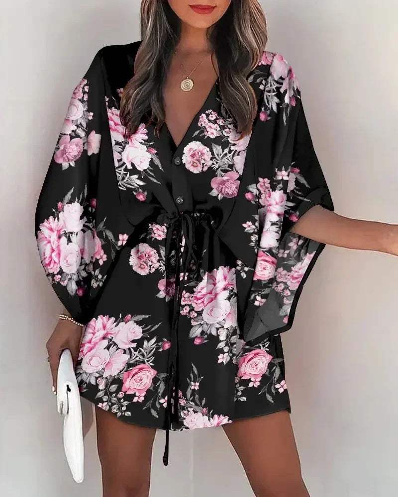 Emma | Elegante Bloemenprint Blazerjurk 3