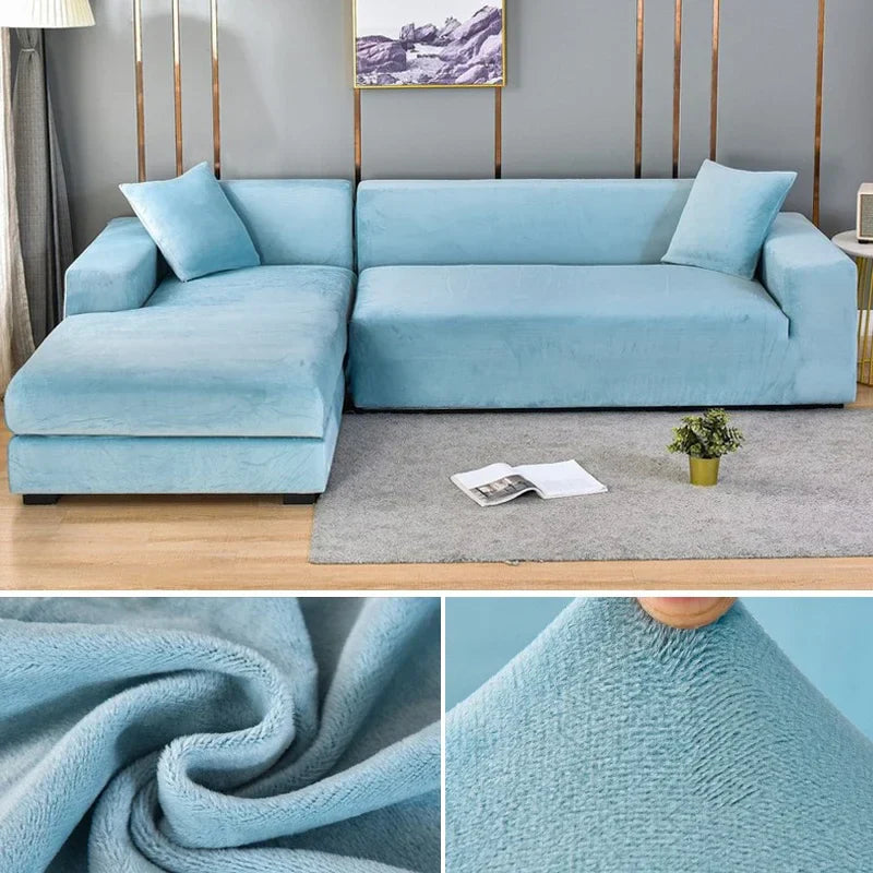 Velura – Stretch fluwelen bankhoes voor sofa’s en hoekbanken | Luxe bescherming tegen vlekken & slijtage