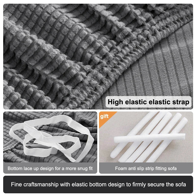 Sofa hoes – Elastische hoes van polyester & spandex, anti-slip, waterafstotend