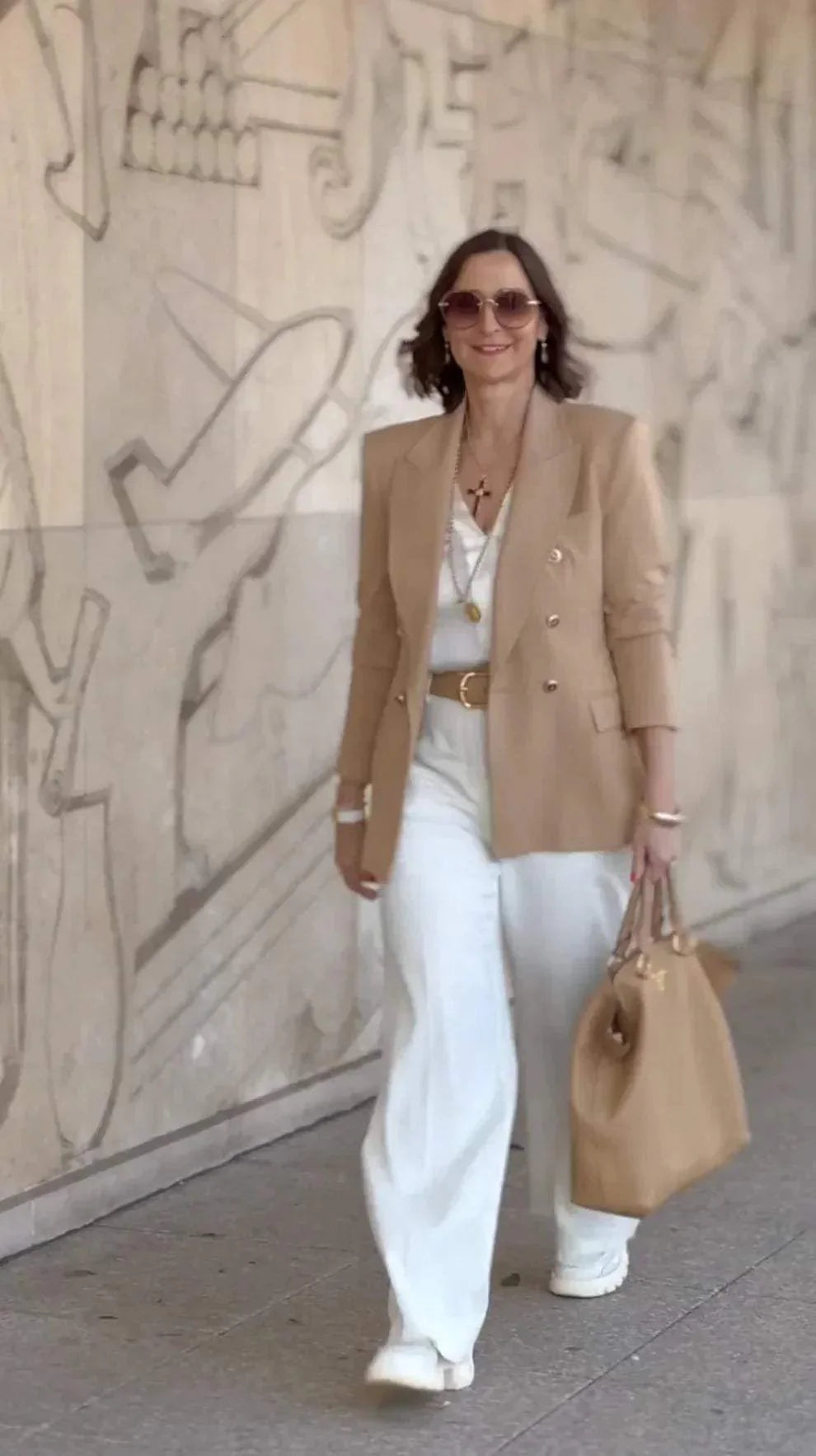 Sophie | Elegante Lange Blazer Dames met Dubbele Knoopsluiting 3