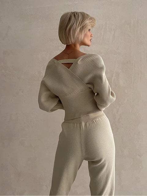 Emma | Stijlvolle Gebreide Top met Bijpassende Broek 12
