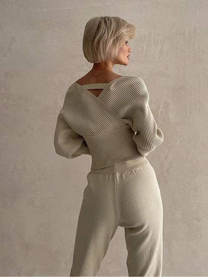 Emma | Stijlvolle Gebreide Top met Bijpassende Broek 12