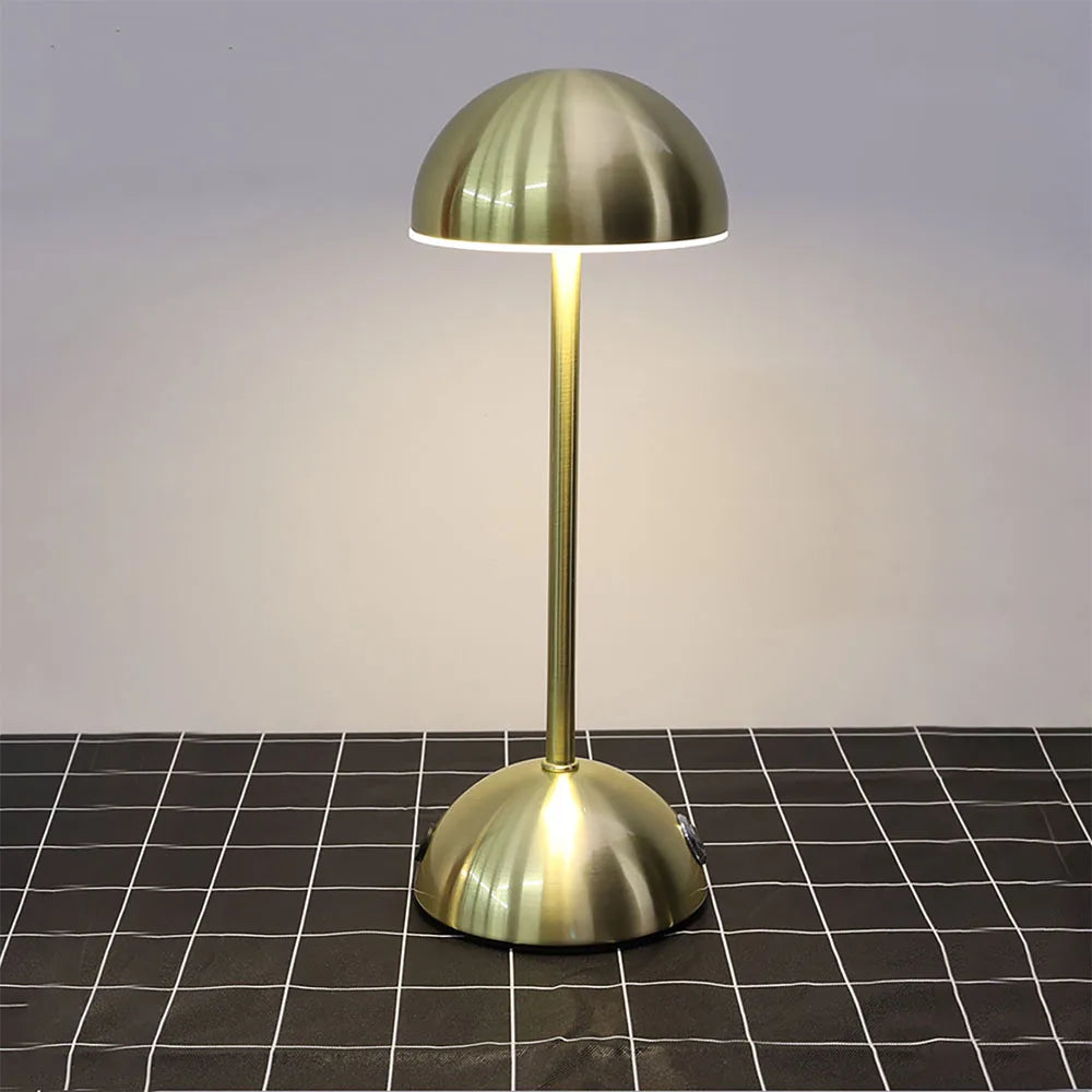Moderne LED Tafellamp in Retro Paddenstoelvorm – Warm Licht voor Slaapkamer of Woonkamer