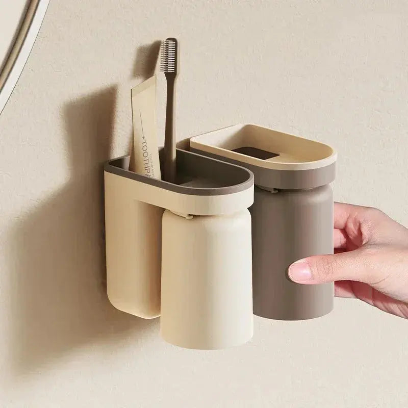 AquaStone | Stylish Space-Saving Wall-Mounted Tandenborstelhouder 7