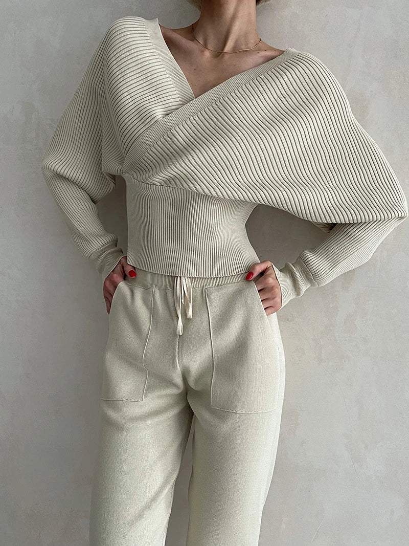 Emma | Stijlvolle Gebreide Top met Bijpassende Broek 9