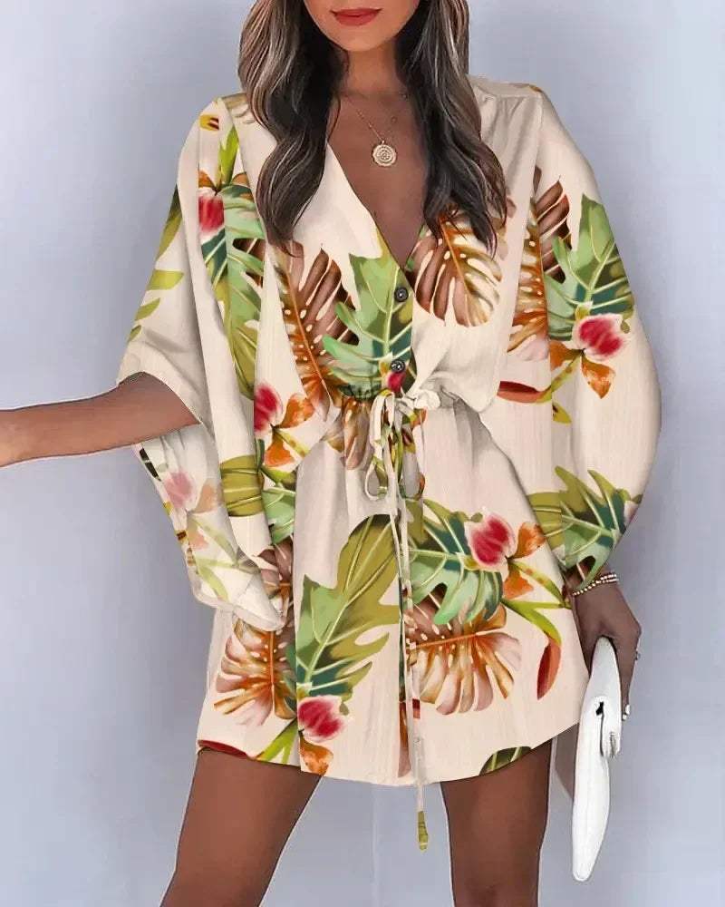 Emma | Elegante Bloemenprint Blazerjurk 2
