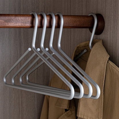Luxe Metalen Kleerhangers – Mattgoud & Zilver Design, Ruimtebesparend en Extra Stevig (Set van 5)