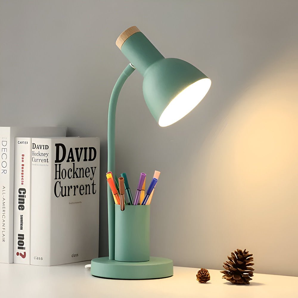 Luminara | Modern Adjustable LED Bureau Lamp Met Penhouder 8